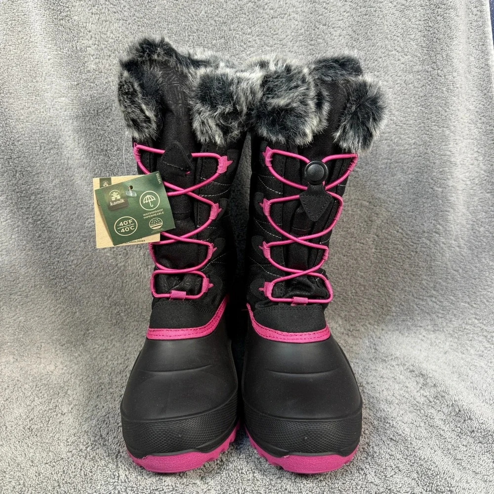 Kamik SNOWANGEL BLK & ROSE Sz 6‎ Women's